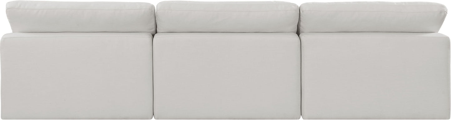 Comfy - Linen Modular Armless Sofa 3 Seats