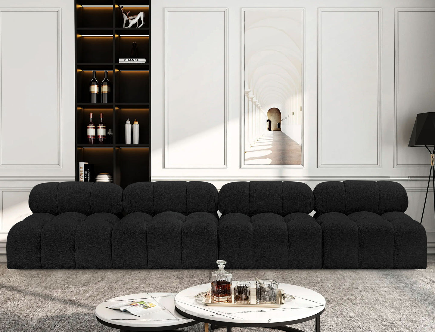 Ames - 4 Seat Modular Armless Sofa