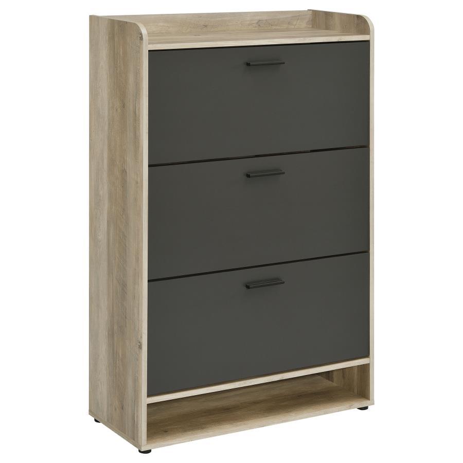 Denia - 3-Tier Engineered Wood Shoe Cabinet