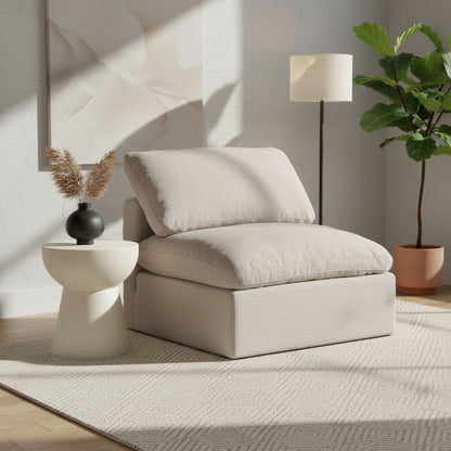 Indulge - Linen Armless Chair