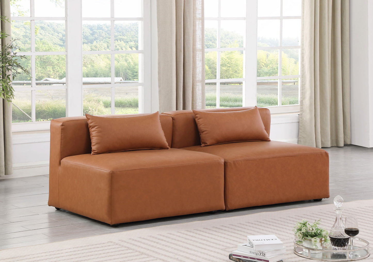 Cube - Modular 2 Seat Armless Sofa