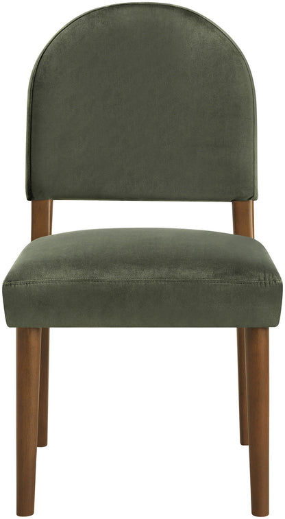 Varinelle - Velvet Dining Chair (Set of 2) - Walnut Frame