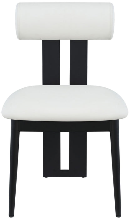 Dario - Faux Leather Dining Chair With Black Frame (Set of 2)