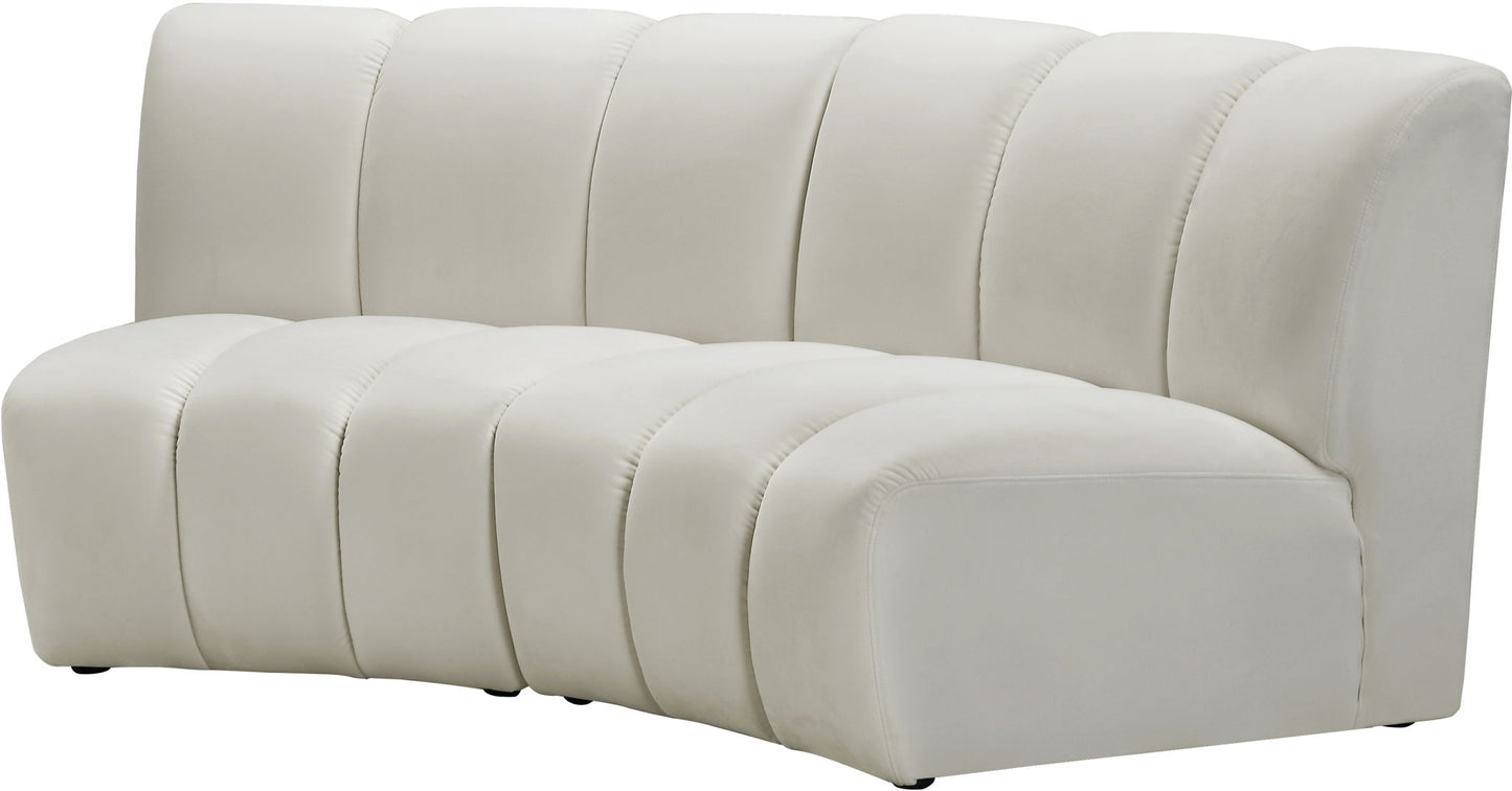 Infinity - 2 Piece Velvet Modular Sectional