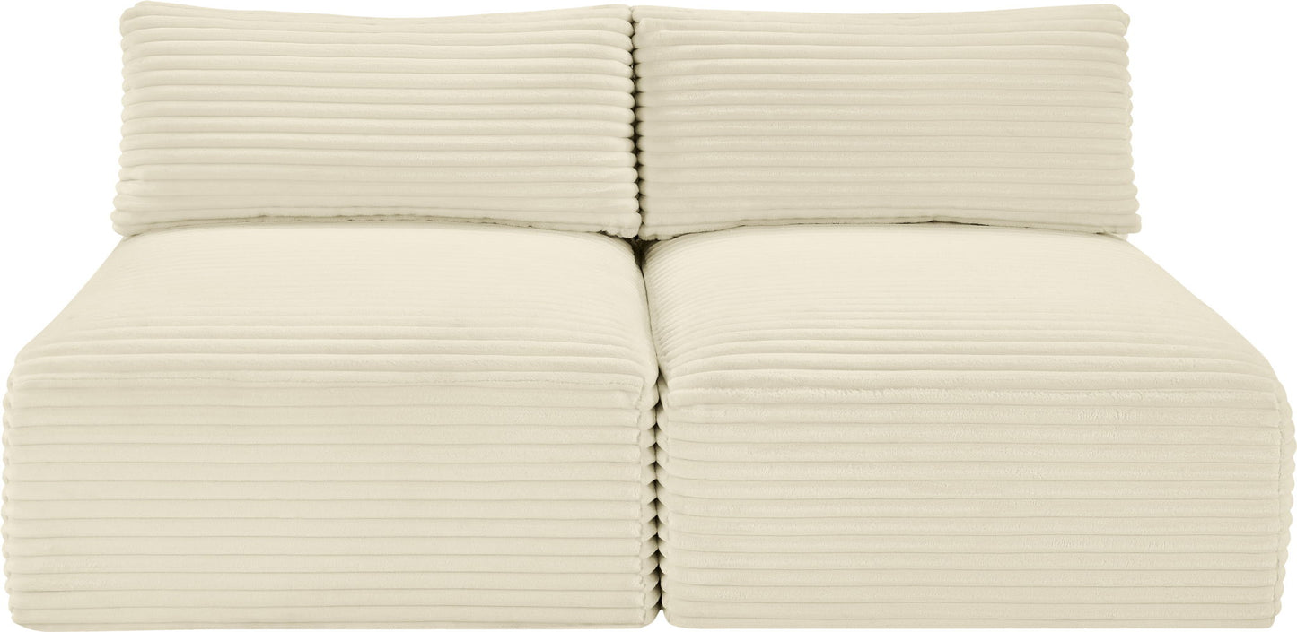 Shaggy - 2 Seat Modular Armless Sofa