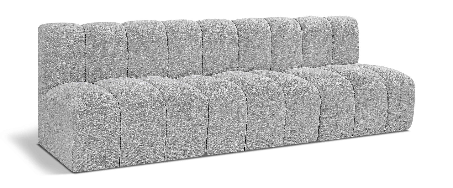 Arc - Boucle Fabric 3 Seats Modular Sofa