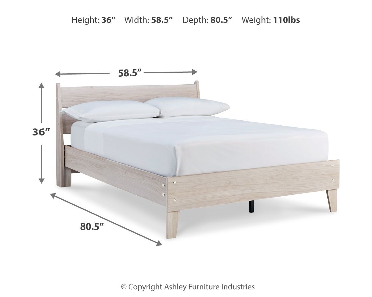 Socalle - Cama con plataforma de paneles