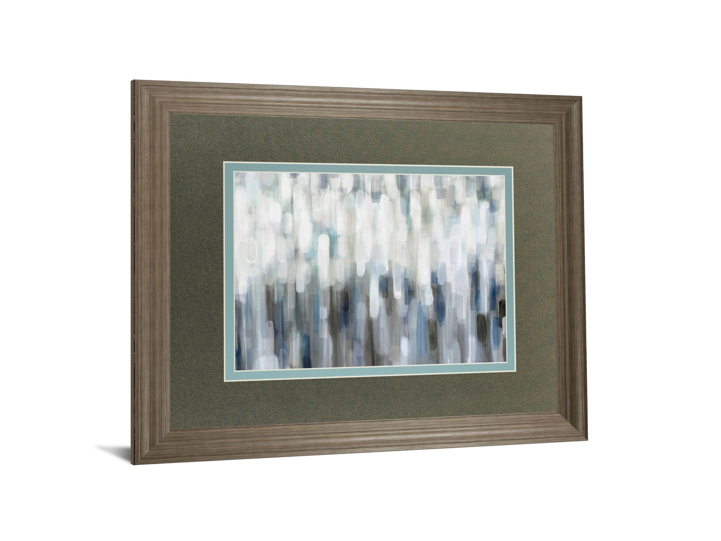 Silver Rain By Karen Lorena Parker - Framed Print Wall Art - Dark Gray