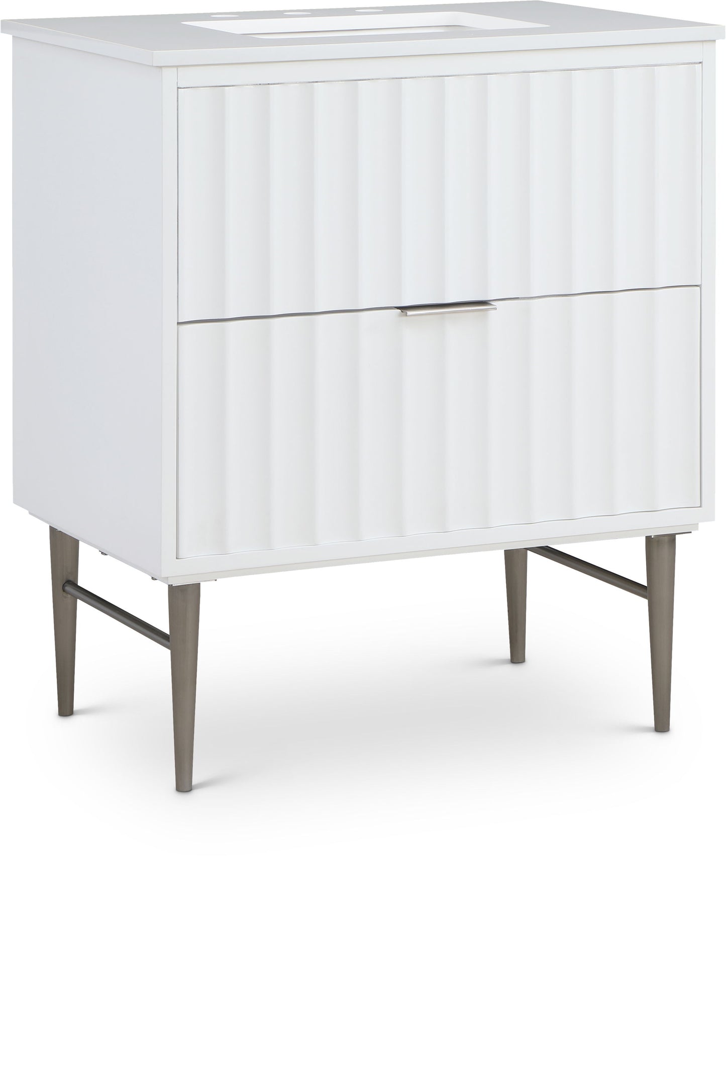 Modernist - Bathroom Vanity With Chrome Legs