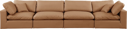 Comfy - Faux Leather Modular Sofa 4 Seats