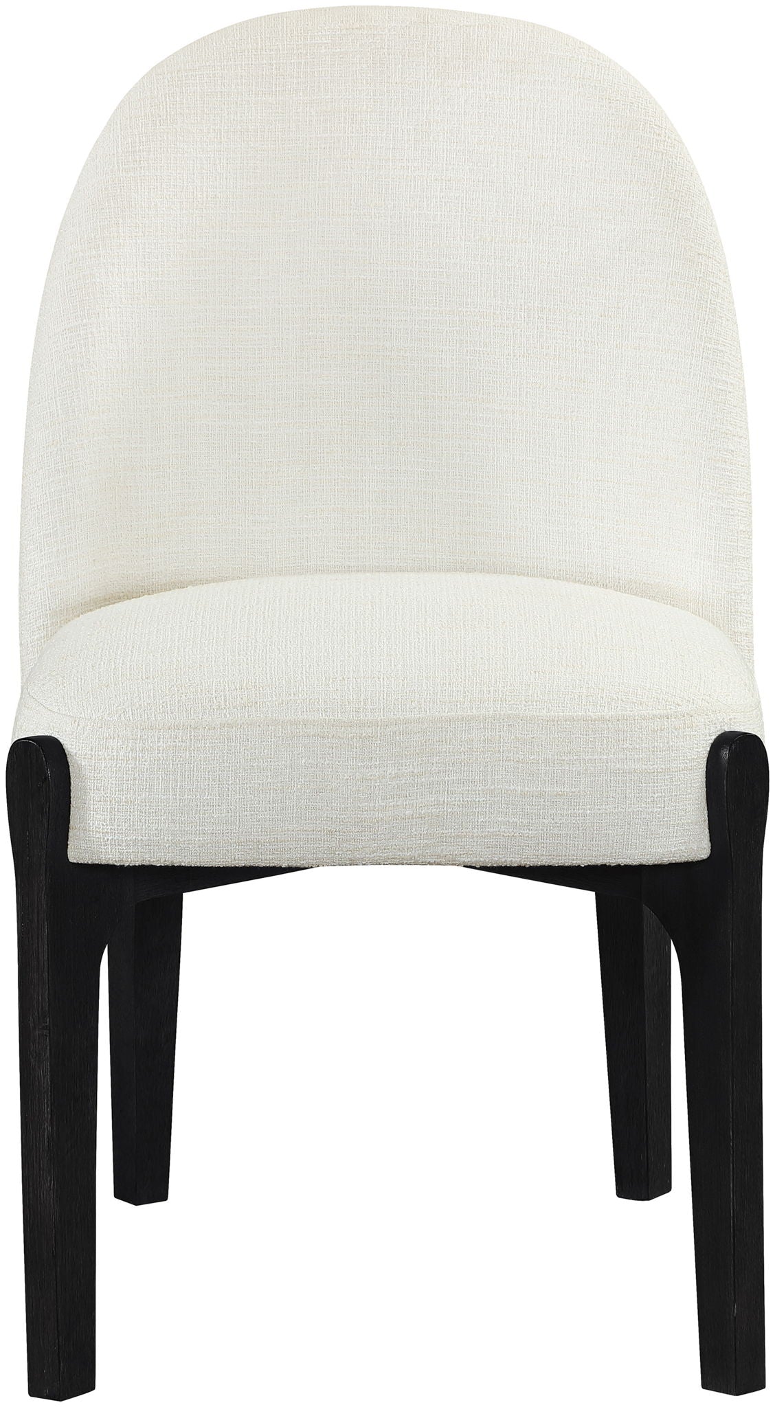Torino - Upholstered Dining Chair With Brushed Black Base (Set of 2)