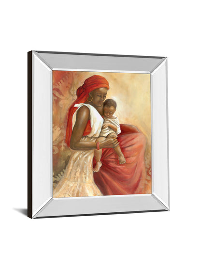 Beauty Of Love I By Carol Robinson - Mirror Framed Print Wall Art - Light Brown