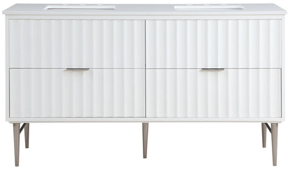 Modernist - Bathroom Vanity With Chrome Legs