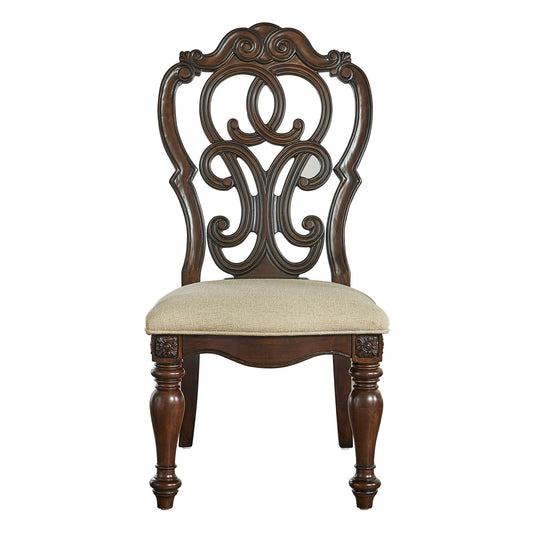 Royale - Side Chair (Set of 2) - Dark Brown