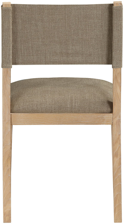 Avon - Linen Textured Performance Fabric Upholstered Dining Side Chair (Set of 2)