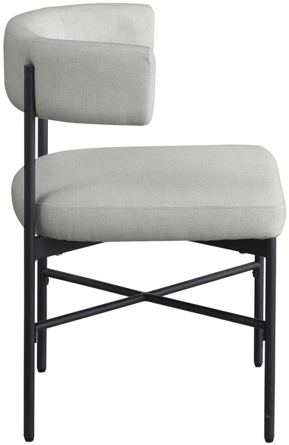 Rivage - Durable Dining Chair With Black Frame (Set of 2)