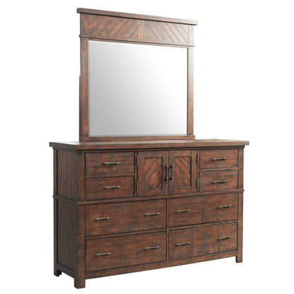 Jax - Dresser & Mirror Set - Walnut