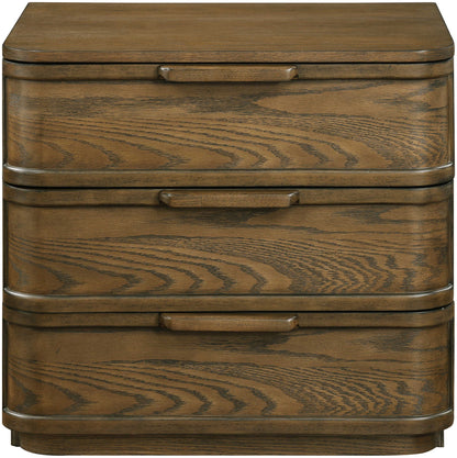 Tiberio - Oak Veneer And Solid Wood Nightstand