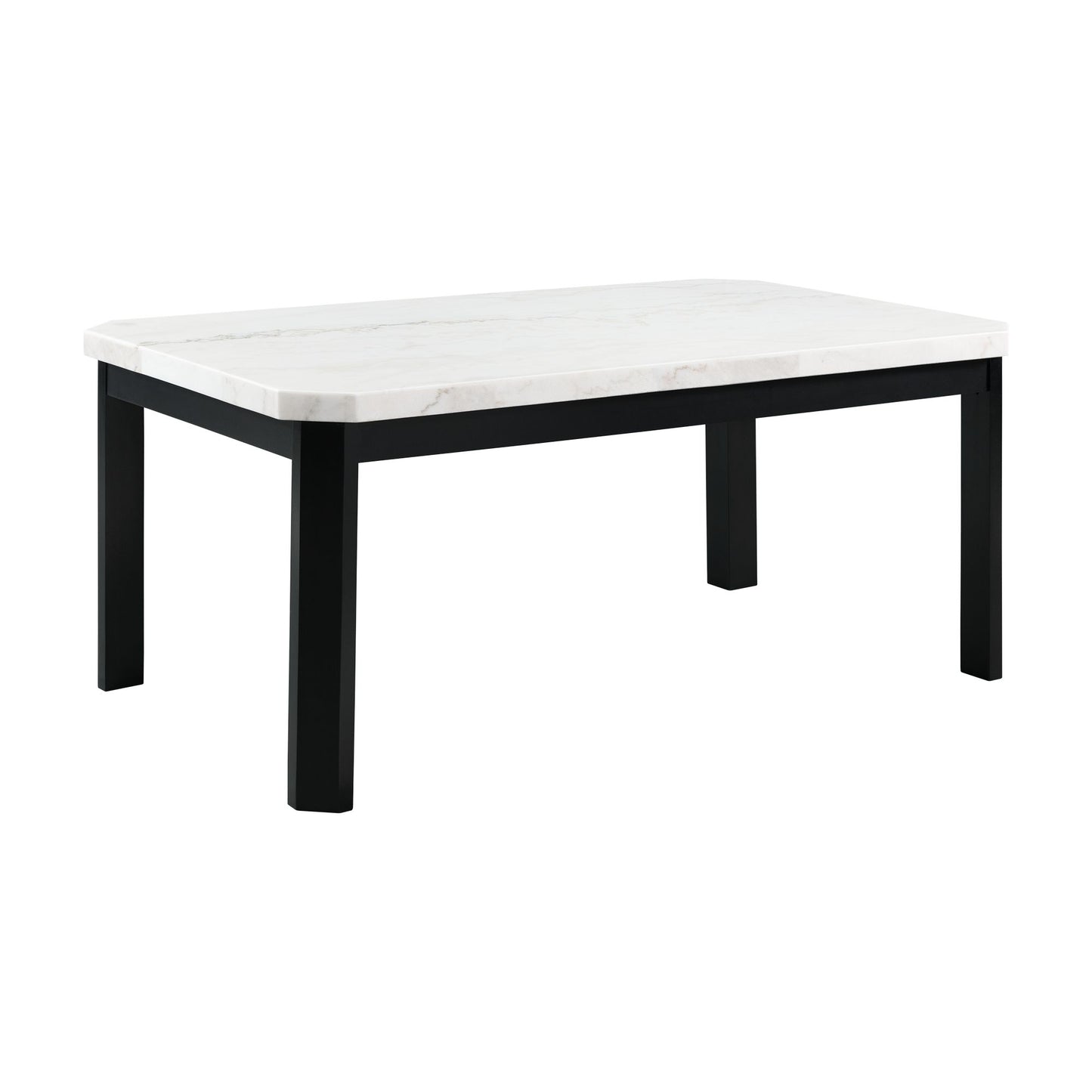 Francesca - Juego de comedor rectangular de 5 piezas, mesa y cuatro sillas - Gris