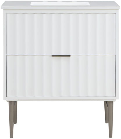 Modernist - Bathroom Vanity With Chrome Legs