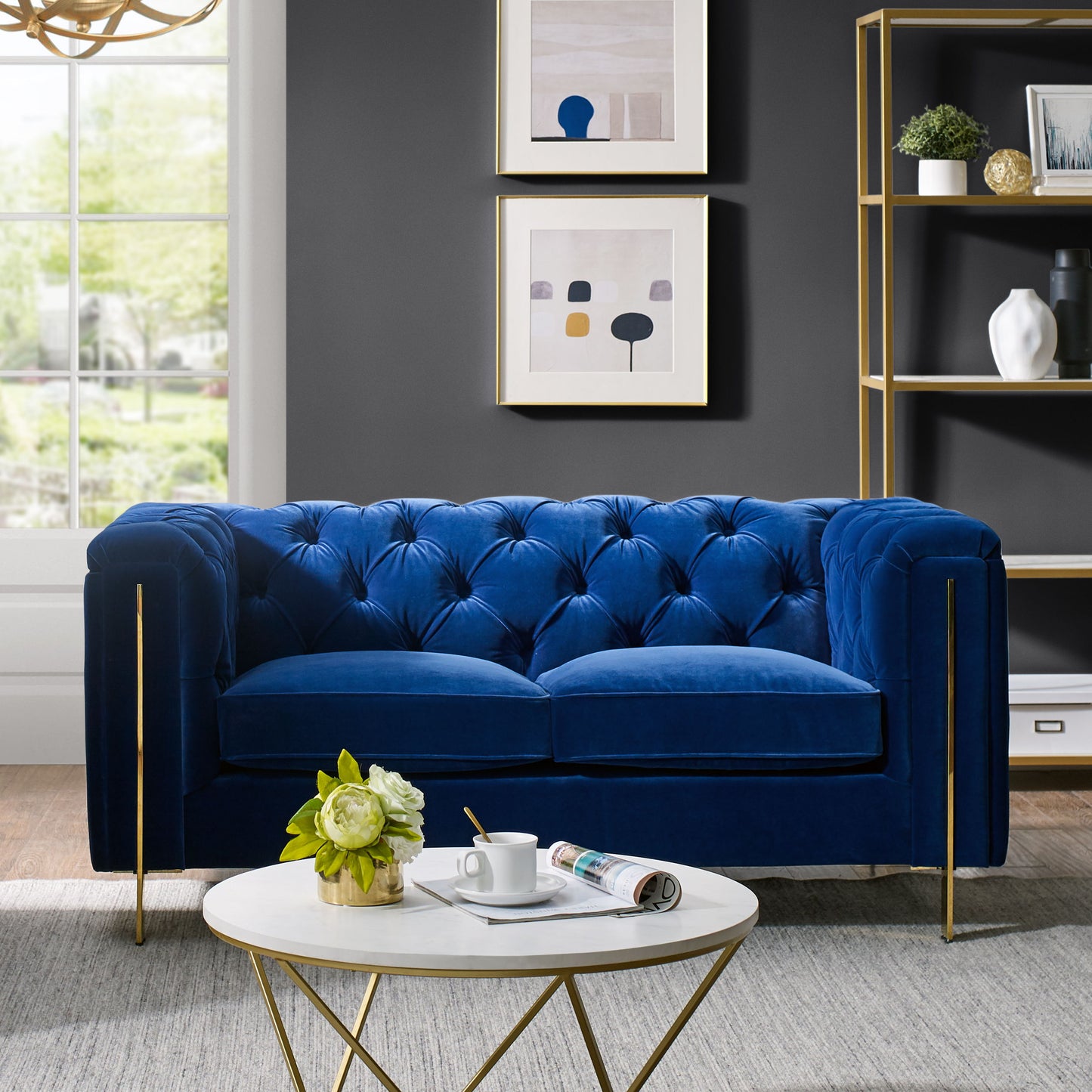 Charlene - Velvet Sofa And Loveseat