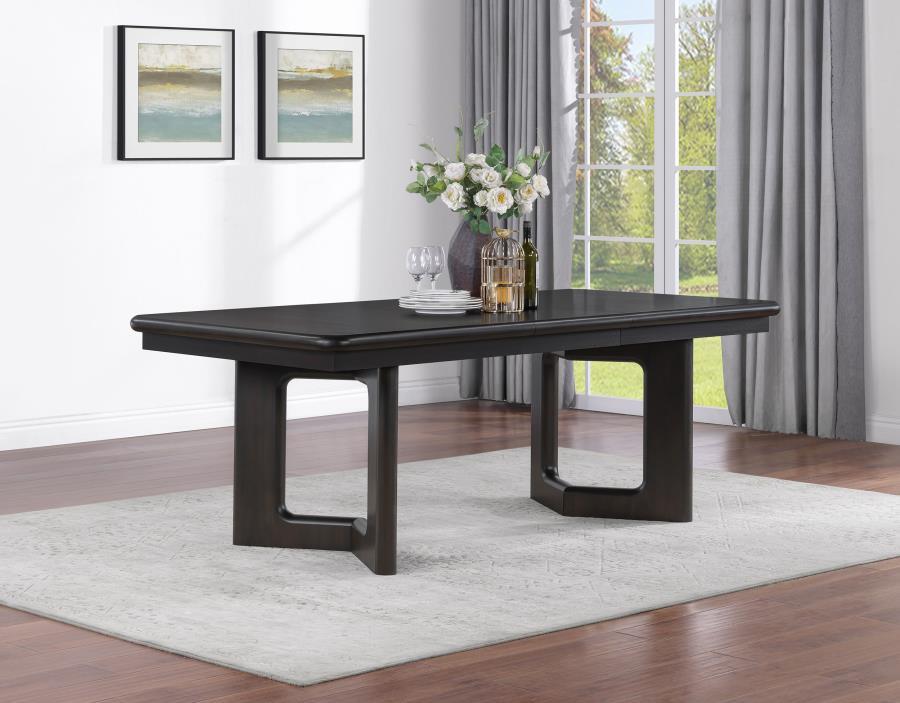 Hathaway - Mesa de comedor extensible rectangular - Acacia Brown