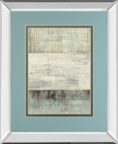 Of Fog & Snow By Heather Ross - Mirror Framed Print Wall Art - Light Blue