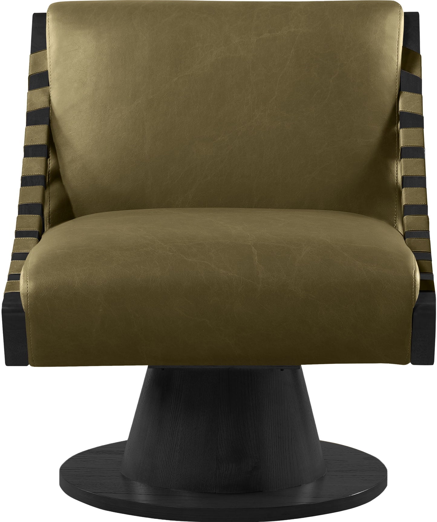 Millwin - Swivel Accent Chair With Black Base