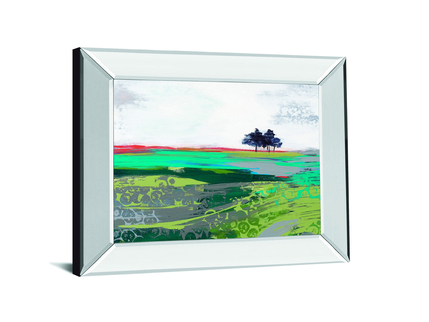Summer Breeze By Leslie Bernsen - Mirror Framed Print Wall Art - Gray