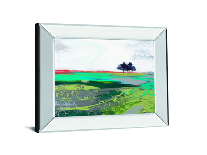 Summer Breeze By Leslie Bernsen - Mirror Framed Print Wall Art - Gray