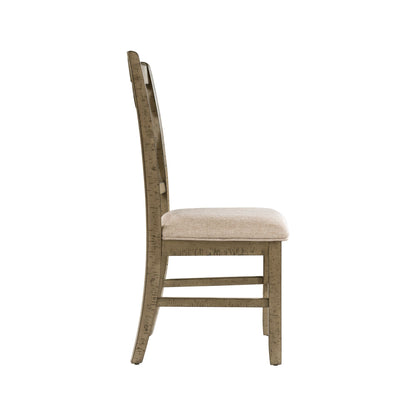 Stone - Wooden Swirl Back Side Chair (Set of 2)