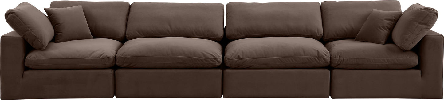 Comfy - Velvet Modular Sofa 4 Seats