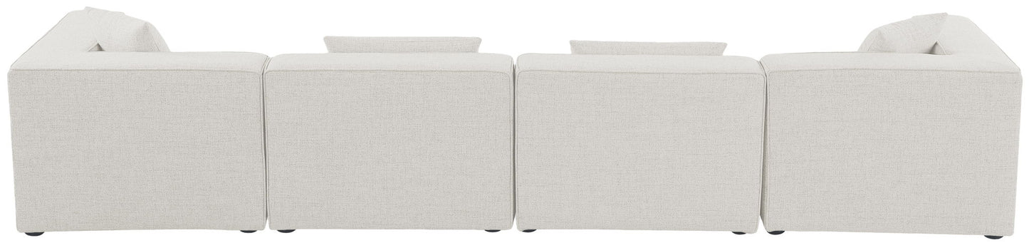 Cube - Linen Modular 4 Seat Sofa