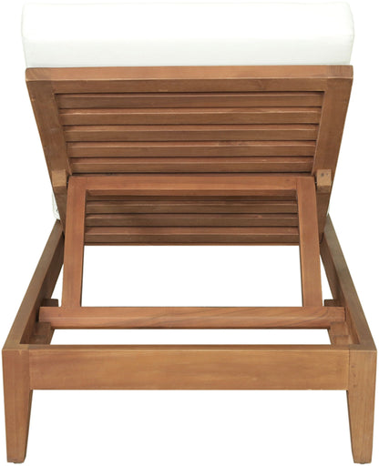 Mirella - Water Resistant Fabric Upholstered Outdoor Patio Chaise Lounge