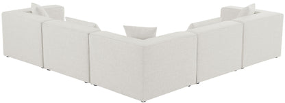 Cube - Linen 5 Piece Modular Corner Sectional