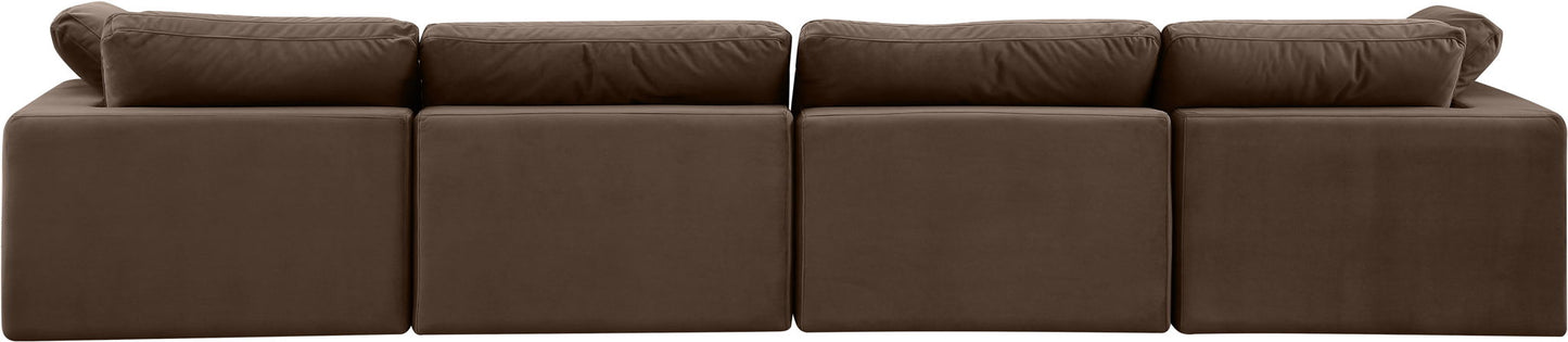 Comfy - Velvet Modular Sofa 4 Seats