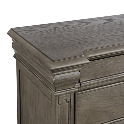 Kings Court - 1 Door And 7 - Drawer Chest - Gray