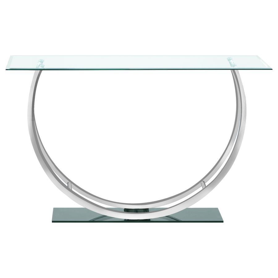 Danville - Rectangular U-Shaped Glass Top Table