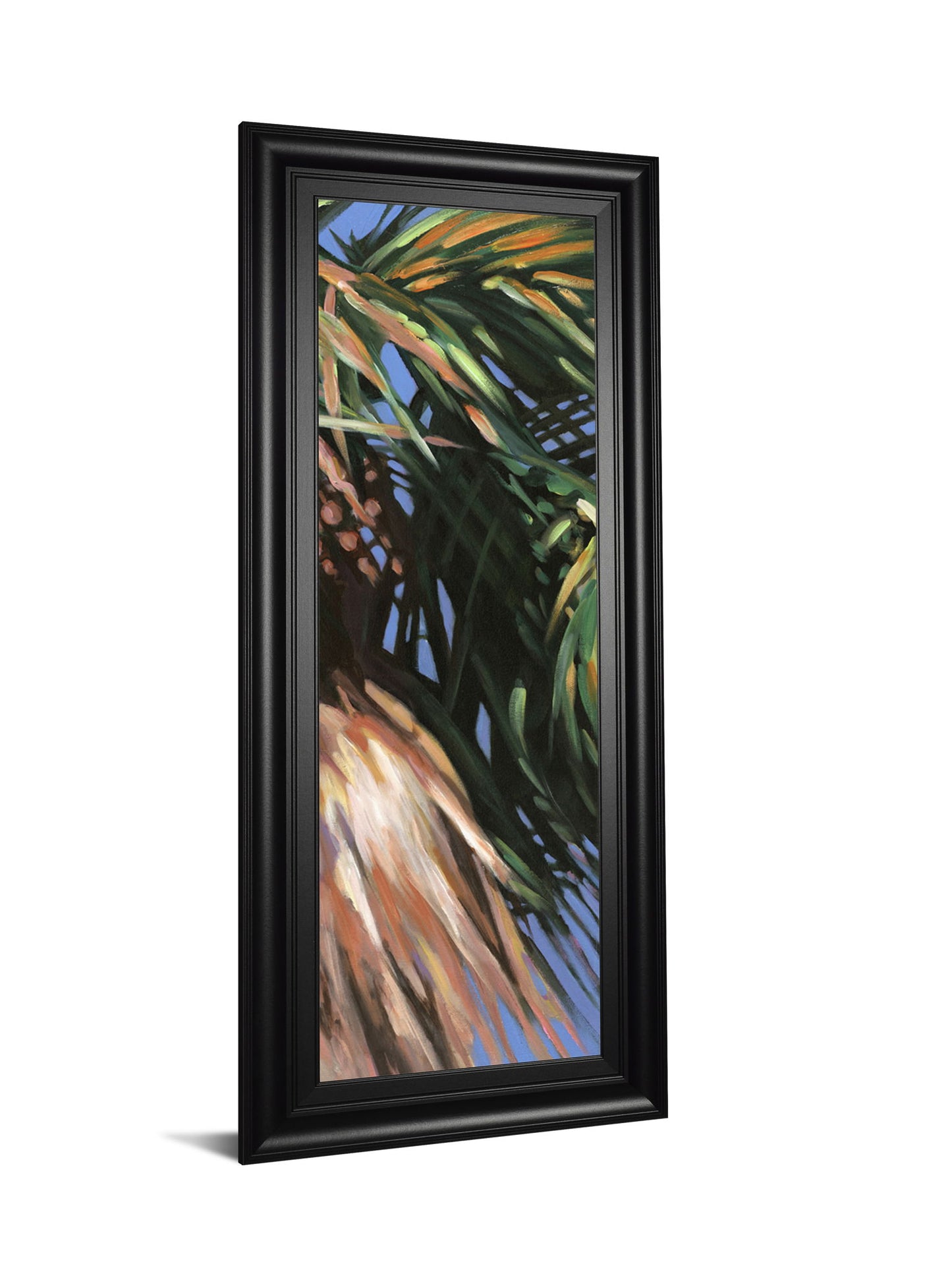 Wild Palm Il By Suzanne Wilkins - Framed Print Wall Art - Dark Green