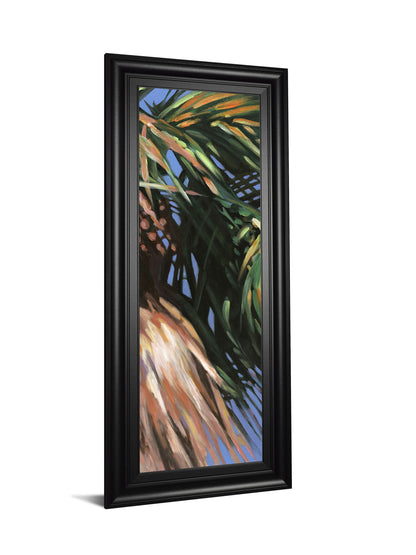 Wild Palm Il By Suzanne Wilkins - Framed Print Wall Art - Dark Green