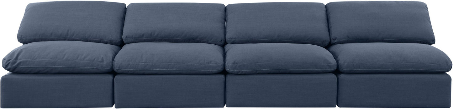 Indulge - Linen 4 Seat Modular Armless Sofa