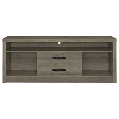 Burke - Centro de entretenimiento de 3 piezas - Gray Driftwood