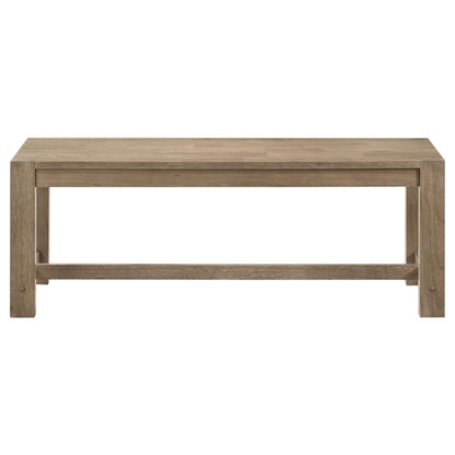 Scottsdale - Wood Trestle Base Dining Bench - Washed Brown