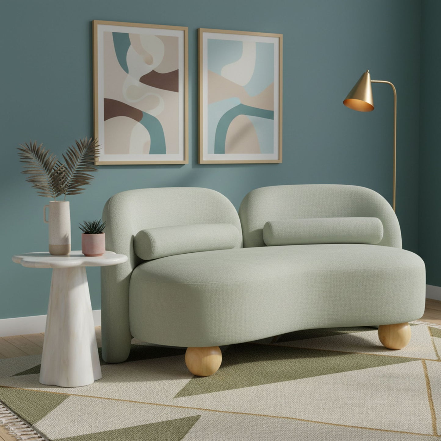 Daphne - Chenille Loveseat