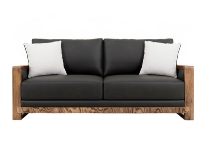 Ancora - Loveseat - Dark Gray / Light Brown