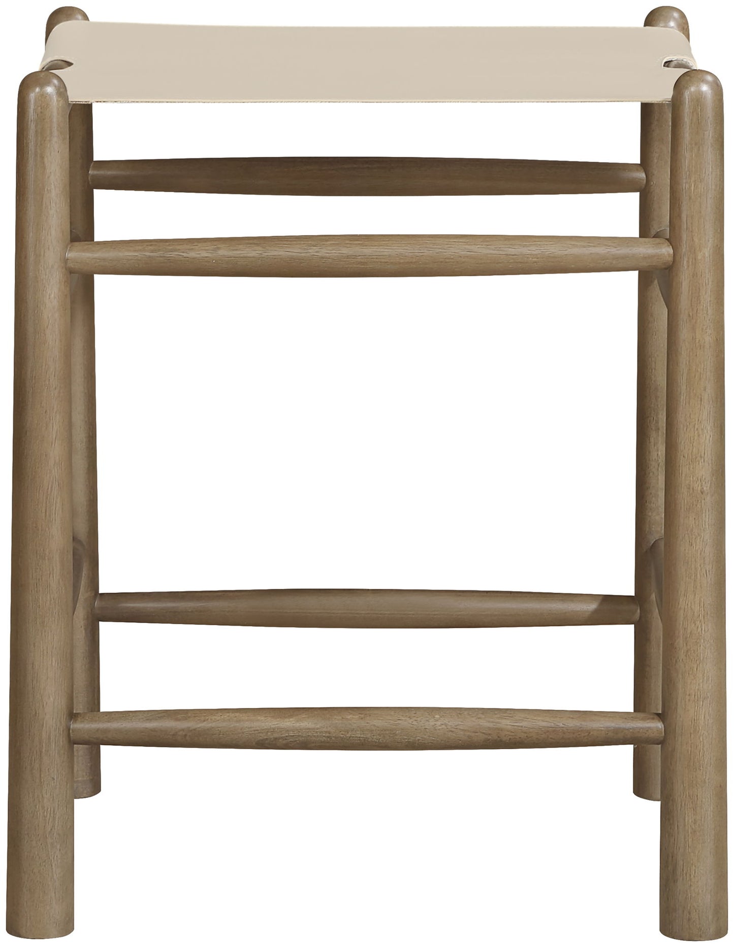 Santos - Backless Counter Stool With Stained Brown Base