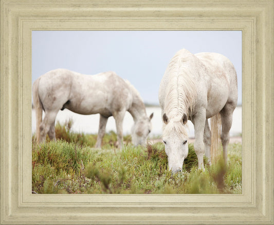Peace By Irene Suchocki - Framed Print Wall Art - Beige