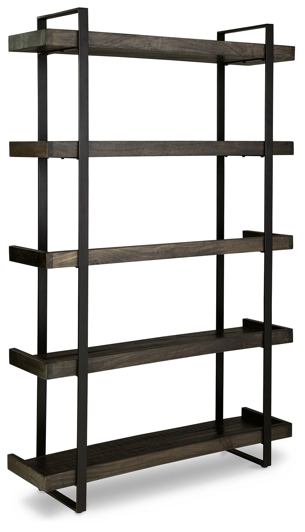 Kevmart - Grayish Brown / Black - Bookcase