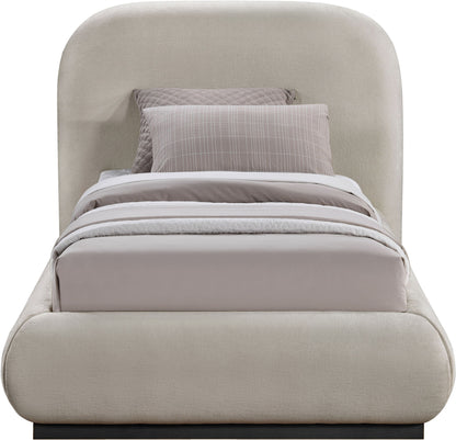 Vaughn - Chenille Bed With Black Base