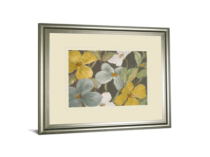 Garden Party In 2 By Lanie Loreth - Framed Print Wall Art - Beige